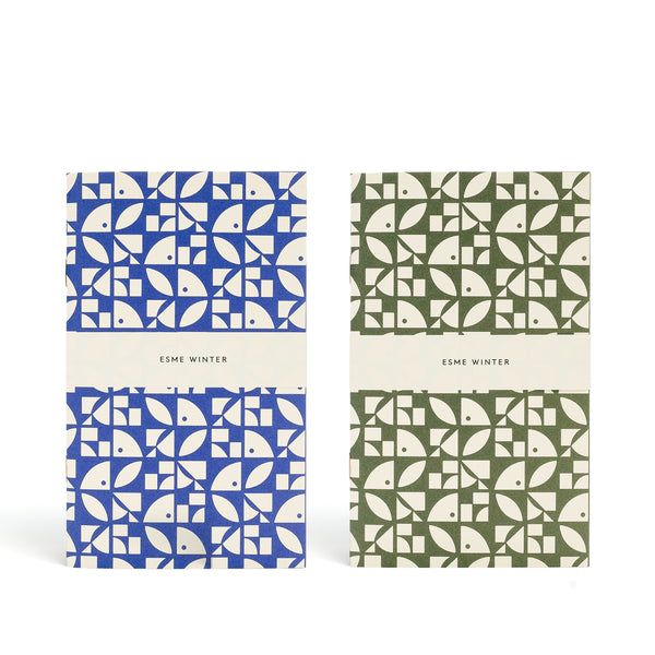 BLOOM<br> Pack of 2 Patterned Notebooks - Esme Winter