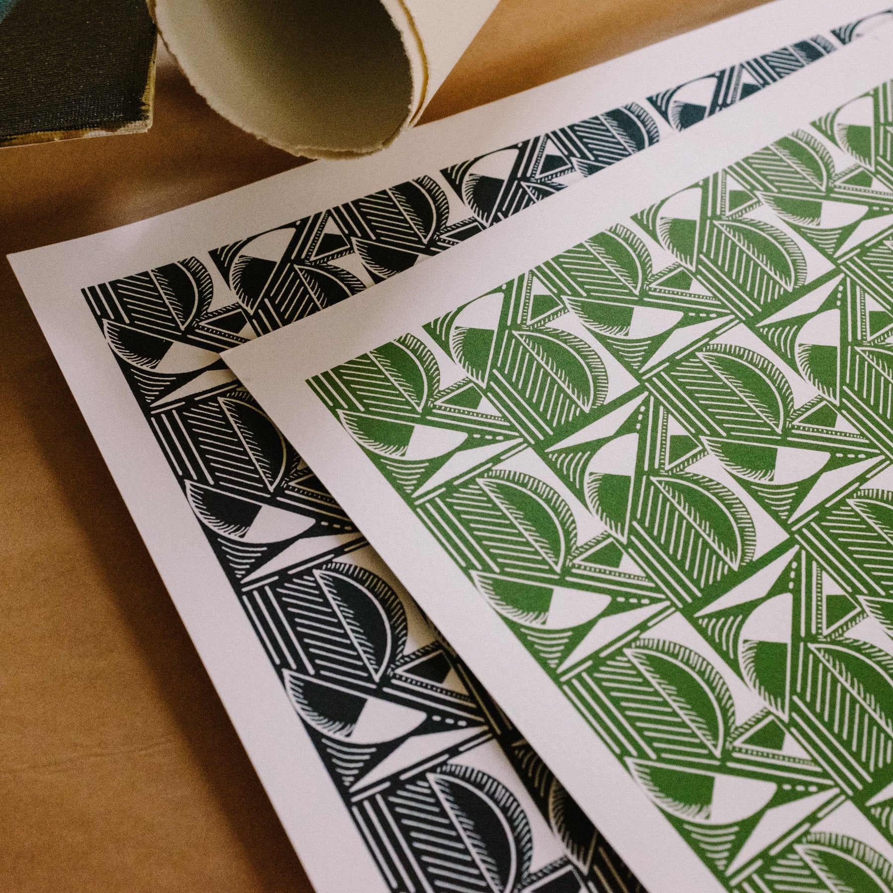 Limited Edition A3 Screenprint <br> Green - Esme Winter